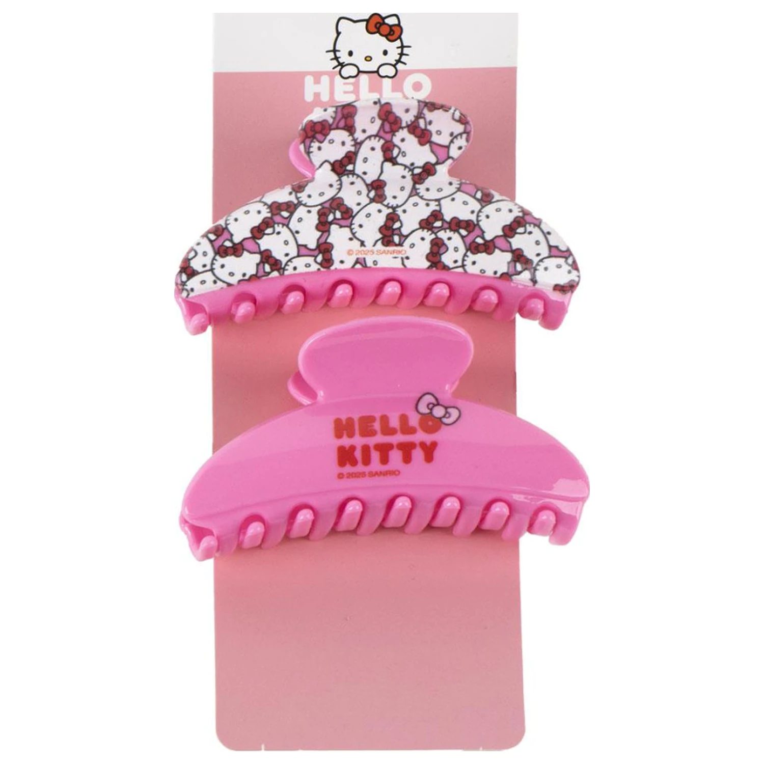 Hello Kitty Pink Hair Clip Set, 2 pieces product photo