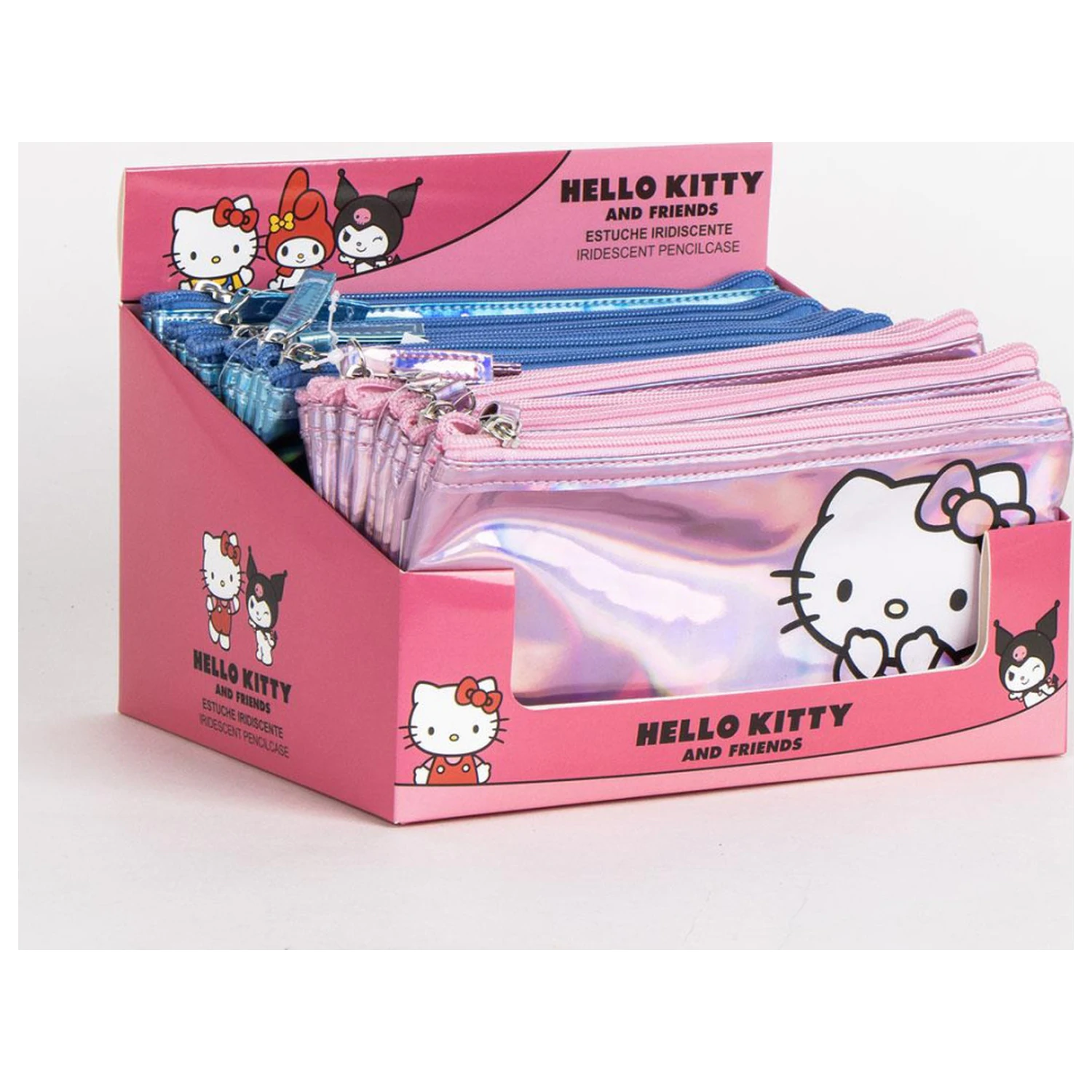 Hello Kitty Pink Iridescent Kids' Toiletry Bag, Pencil Case product photo