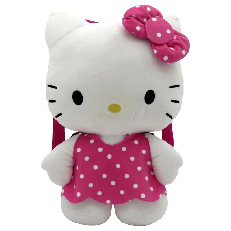 Hello Kitty pink plush backpack 35cm product photo