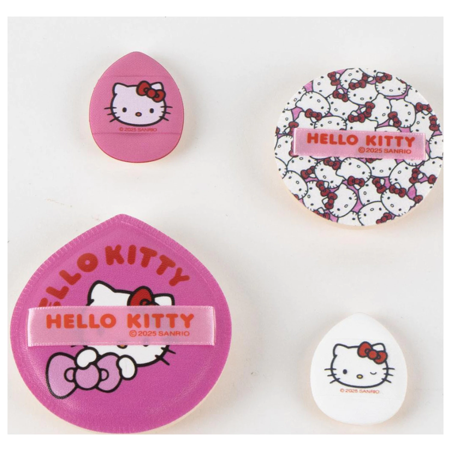 Hello Kitty Pink Makeup Sponge Set 4 pieces product photo
