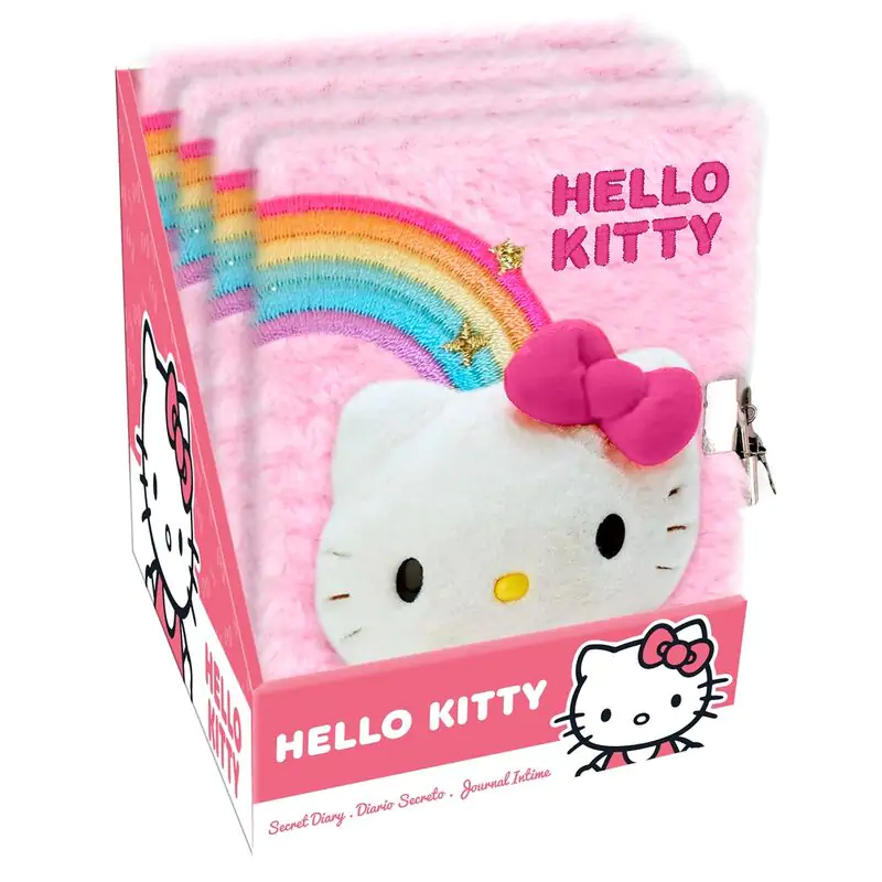 Hello Kitty plush diary termékfotó