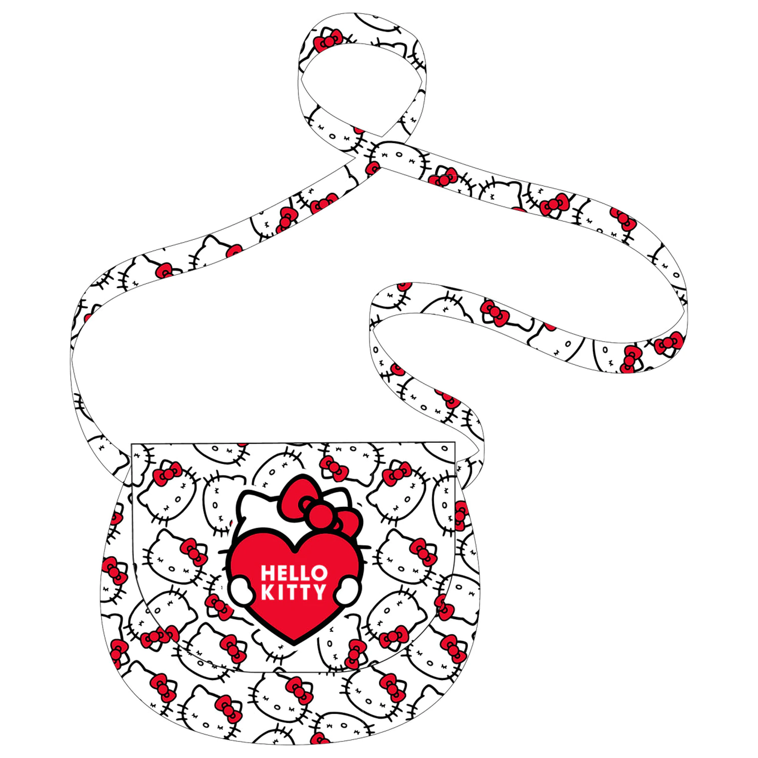 Hello Kitty Red Bow Messenger Bag, Shoulder Bag product photo