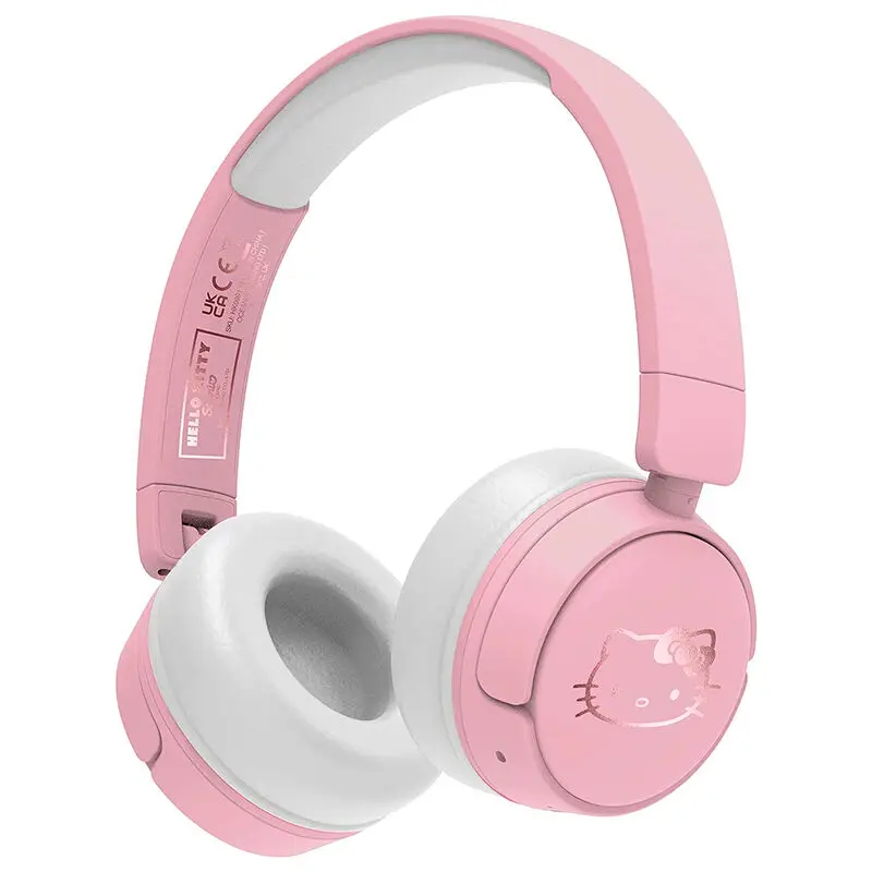 Hello Kitty Rose Gold wireless kids headphones product photo