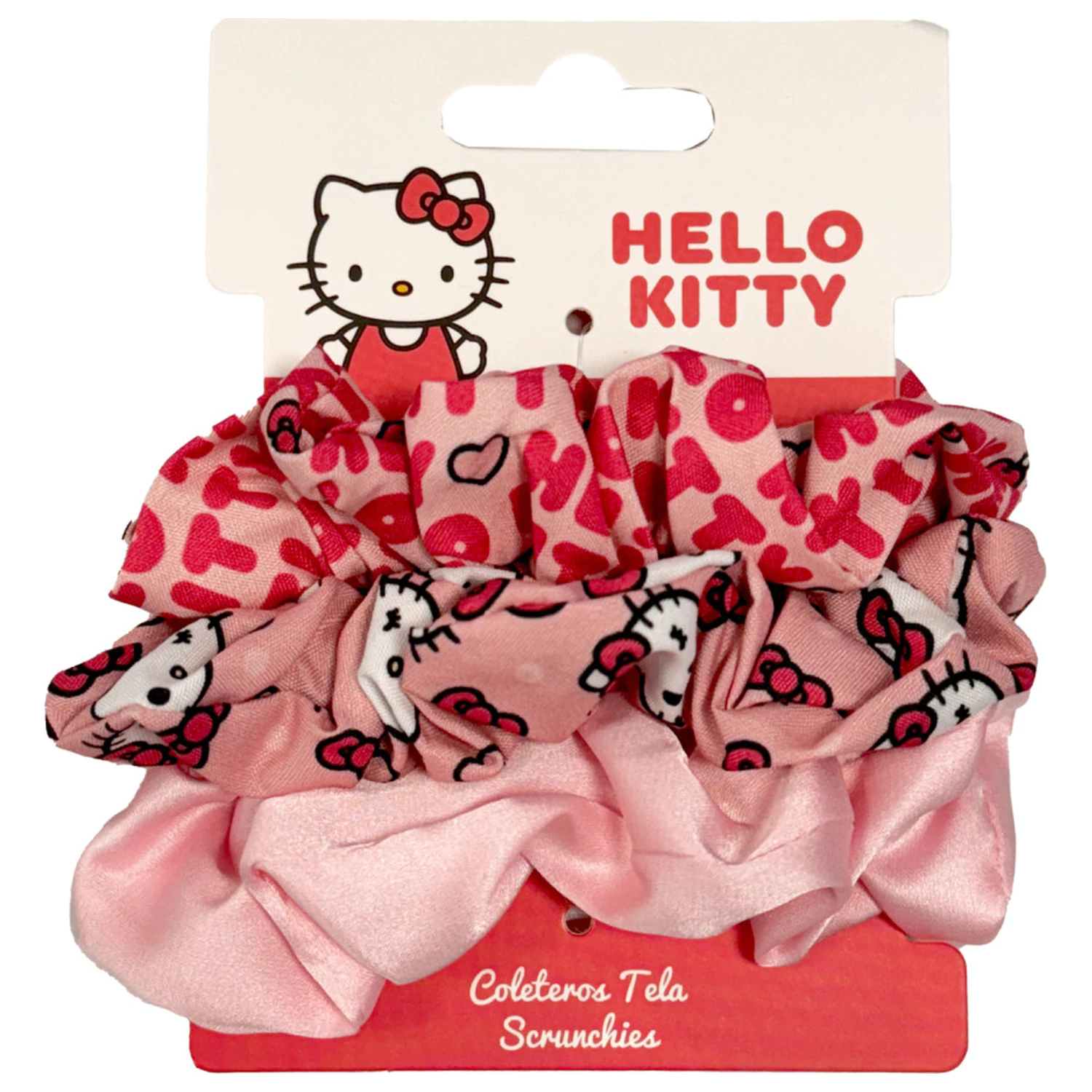 Hello Kitty Scrunchie Hair Tie Set 3-Piece product photo