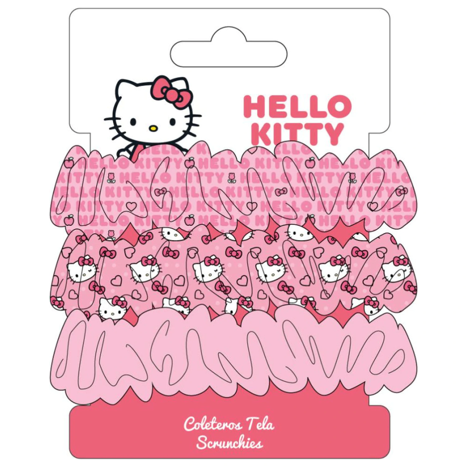 Hello Kitty Scrunchie Hair Tie Set 3-Piece product photo