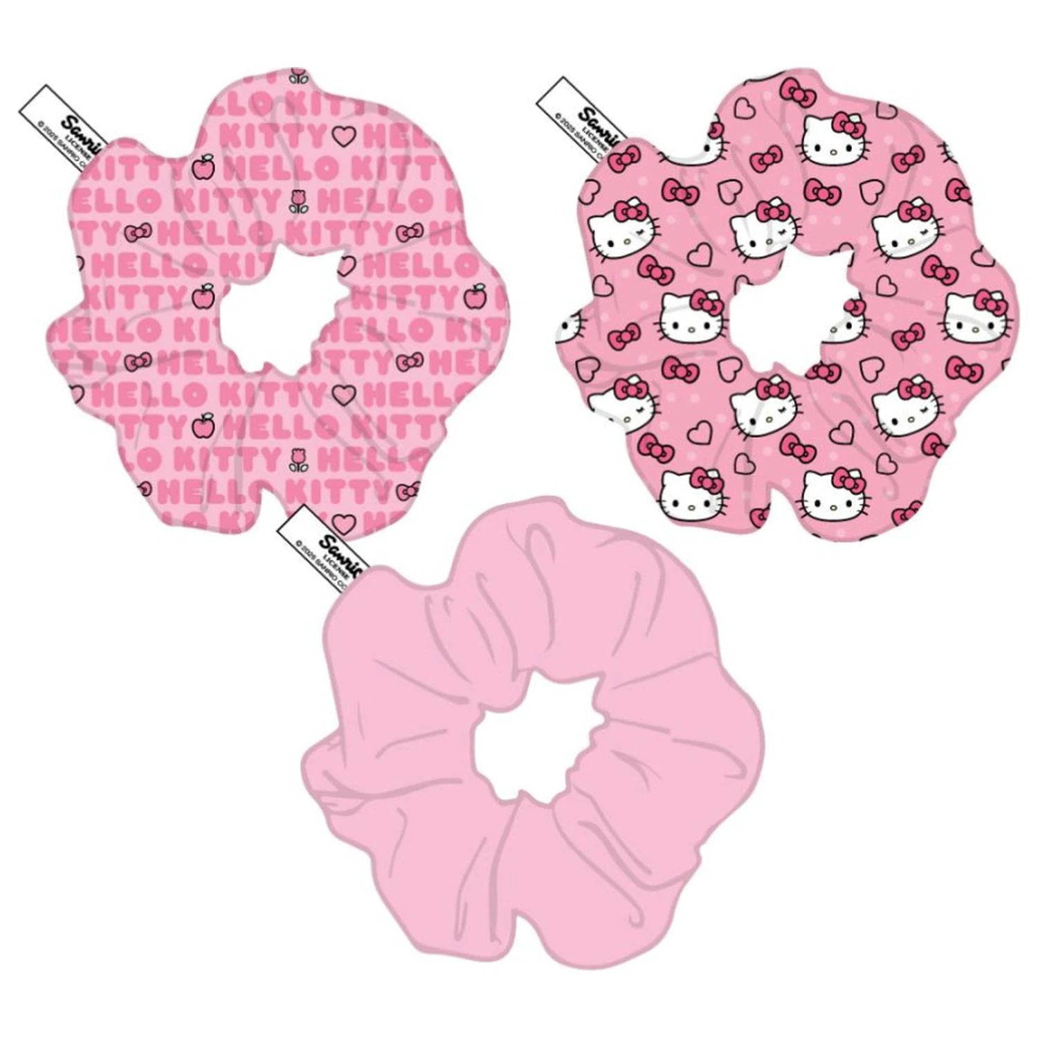 Hello Kitty Scrunchie Hair Tie Set 3-Piece product photo