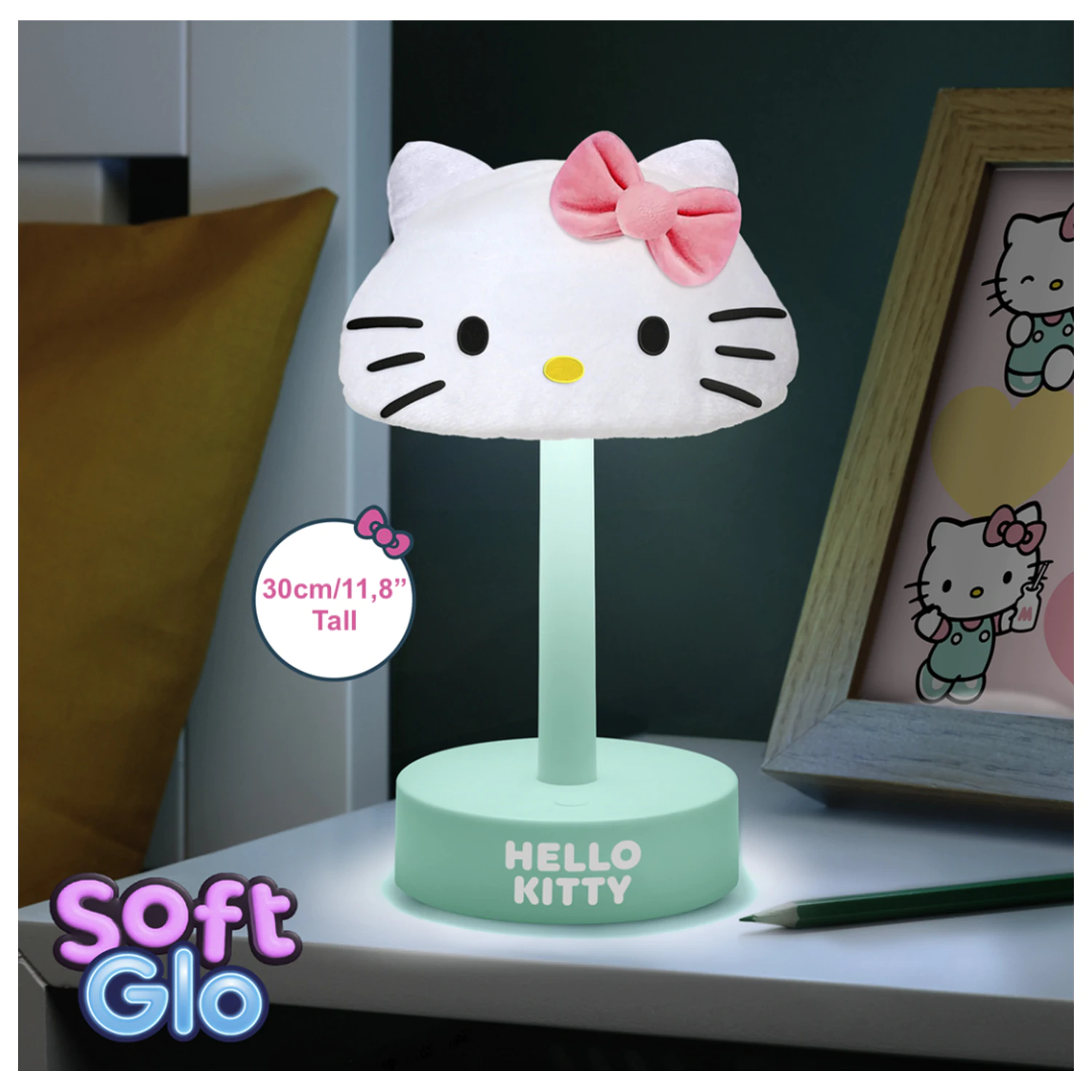 Hello Kitty 'SoftGlo' Fluffy Decorative Lamp product photo