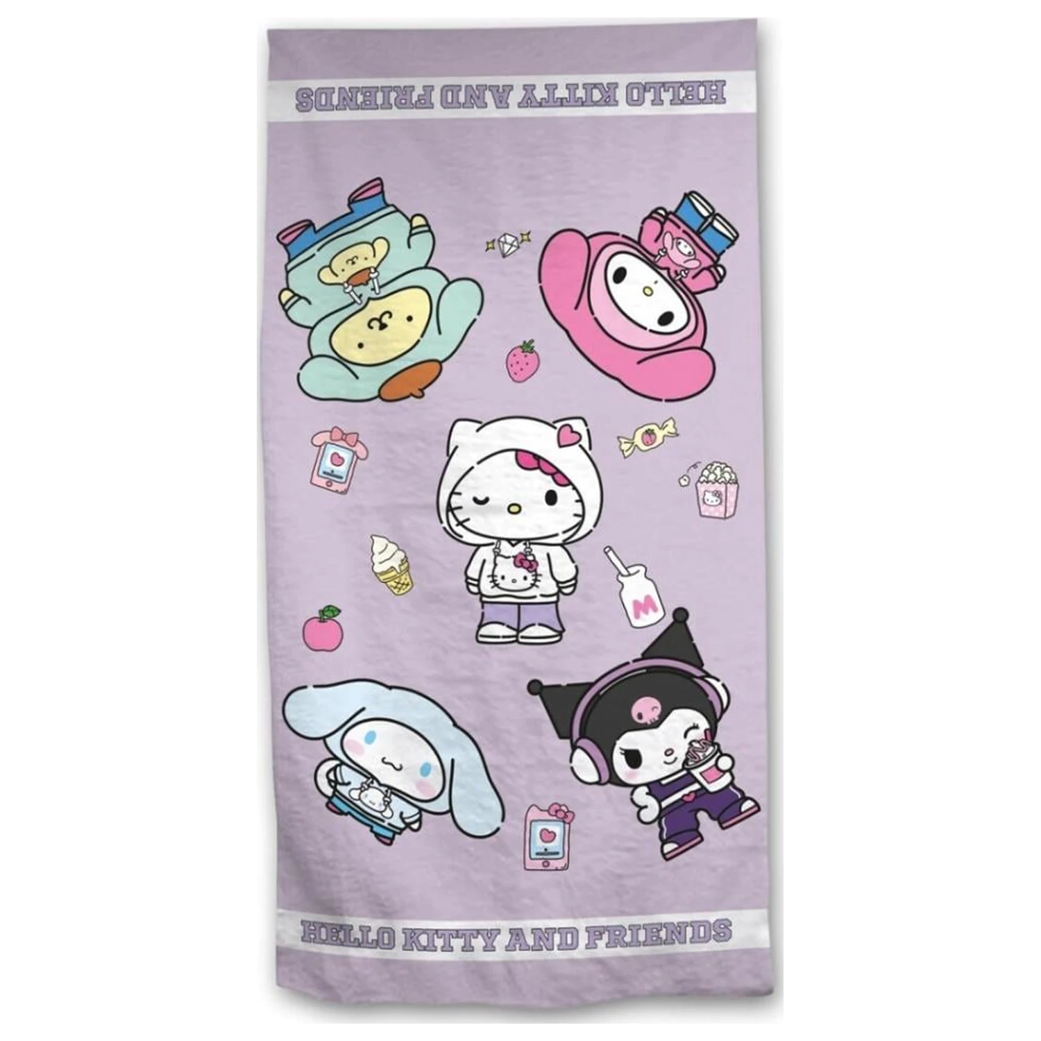 Hello Kitty Beach Towel 100% Cotton 90x170cm product photo
