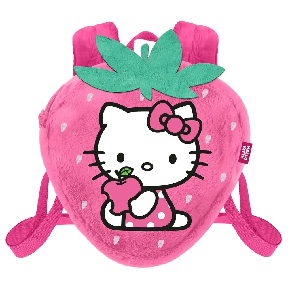 Hello Kitty Strawberry plush backpack product photo
