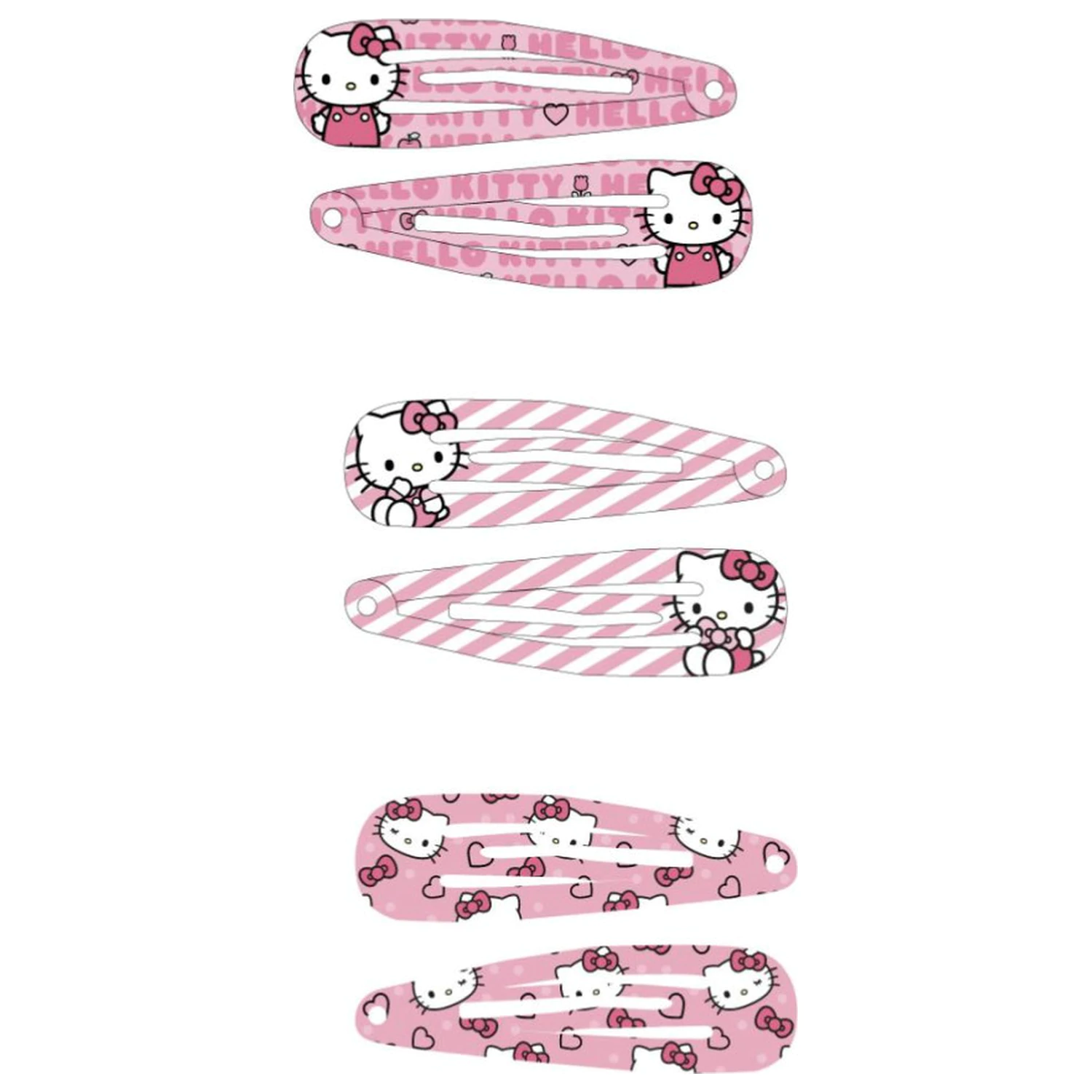 Hello Kitty Sweet Hair Clip Set 6 Pieces product photo