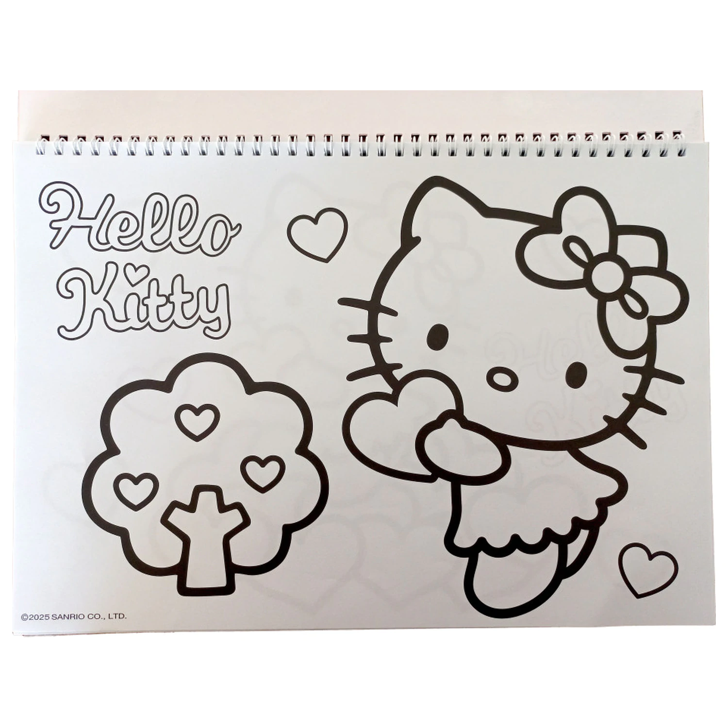 Hello Kitty Sweetheart A4 Spiral Sketchbook 40 Sheets with Stickers product photo