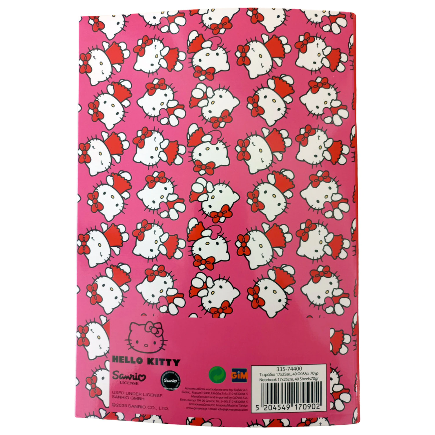 Hello Kitty Sweetheart B/5 Lined Notebook, 40 Pages product photo