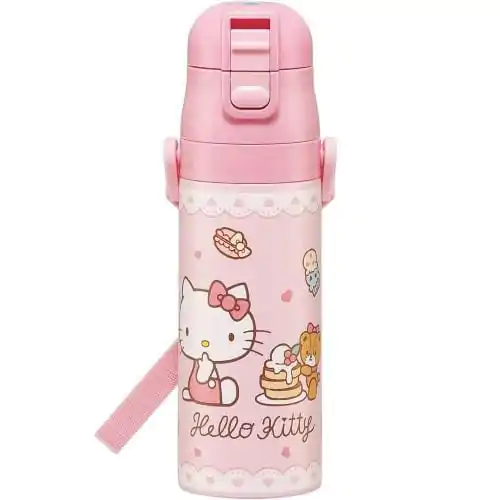 Hello Kitty Water Bottle double opening Sweety rose 470 ml product photo