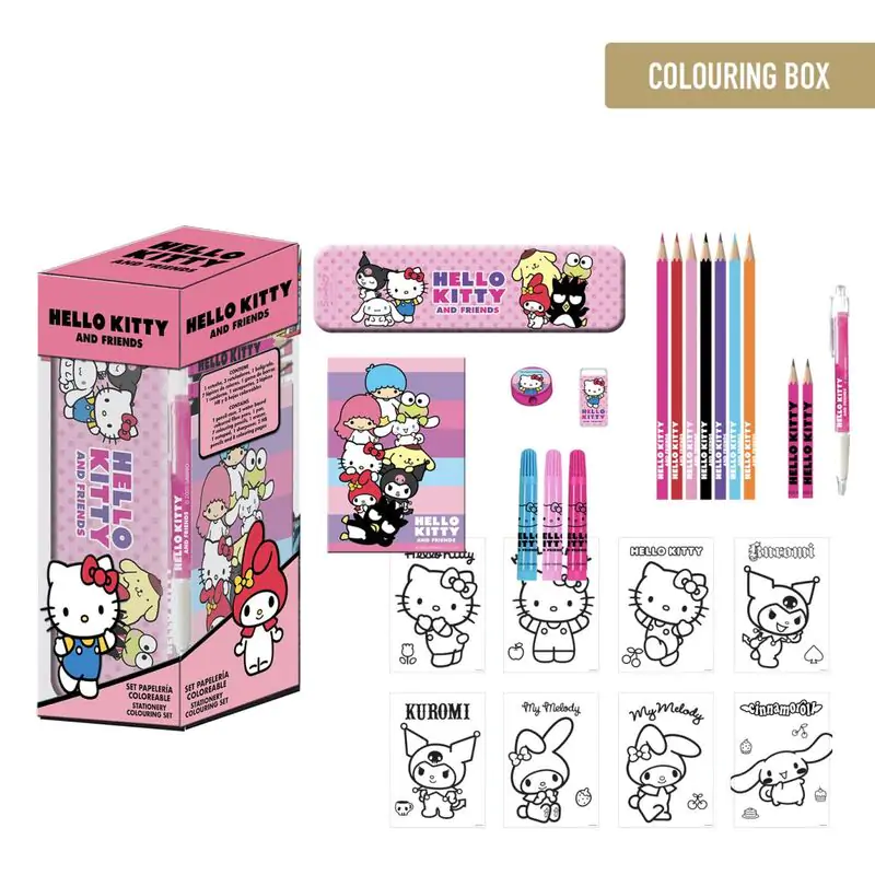 Hello Kitty colouring stationery set product photo