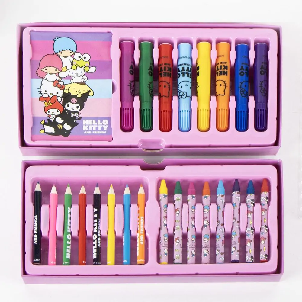 Hello Kitty colouring stationery case product photo