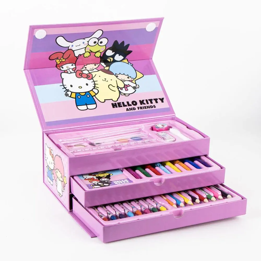 Hello Kitty colouring stationery case product photo