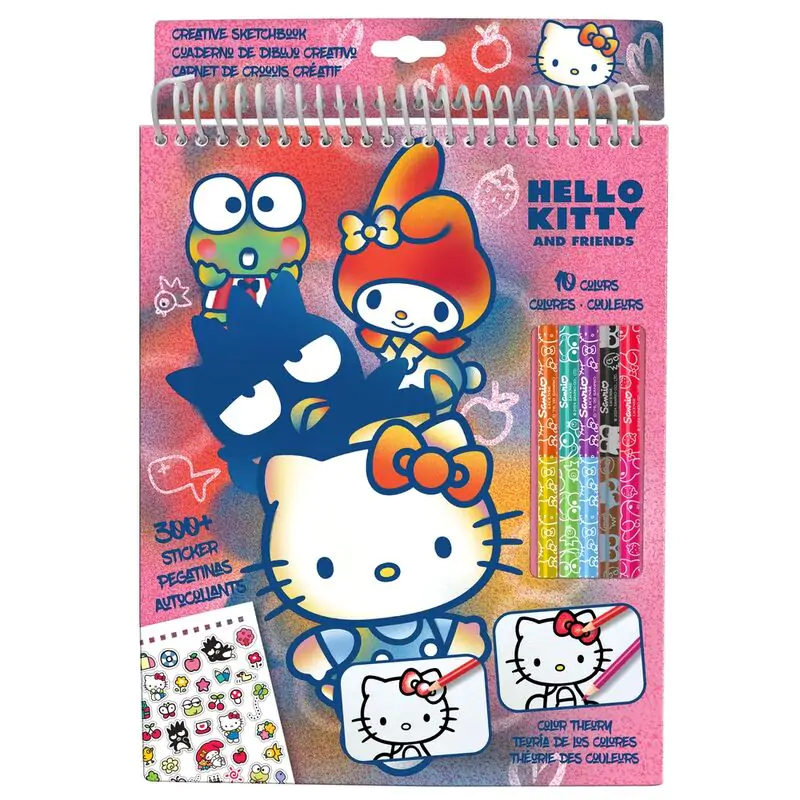 Hello Kitty pencil colouring set product photo