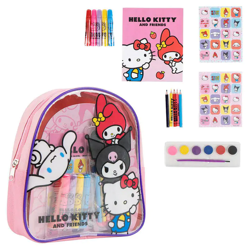 Hello Kitty backpack stationery set product photo