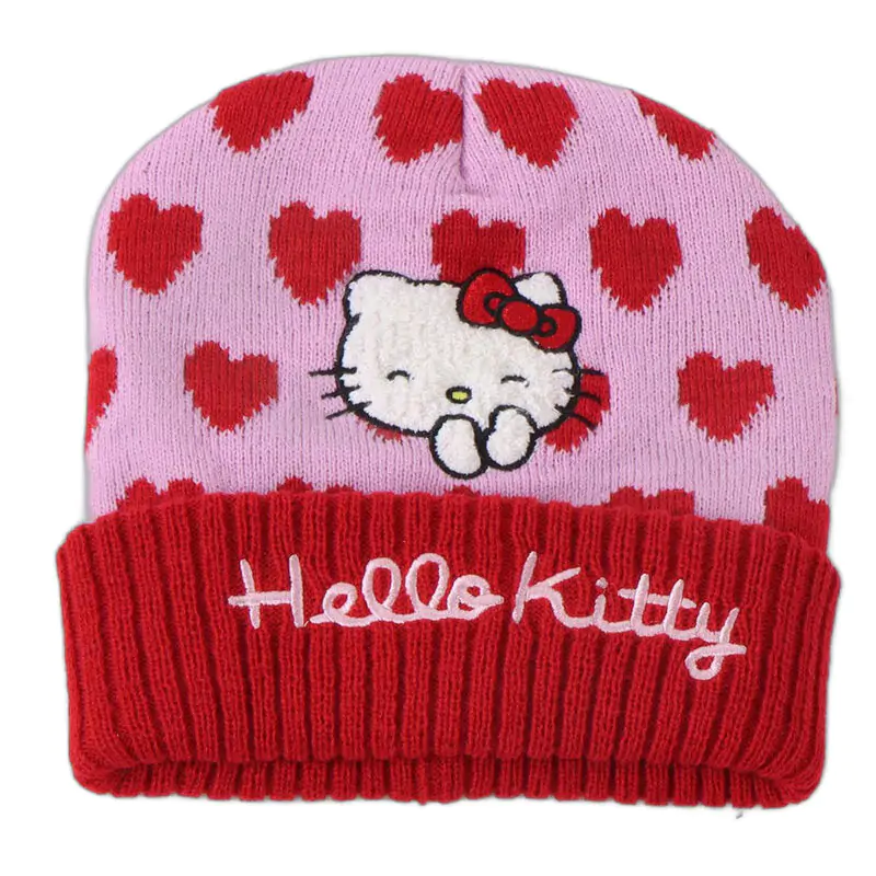 Hello Kitty winter set snood hat gloves product photo