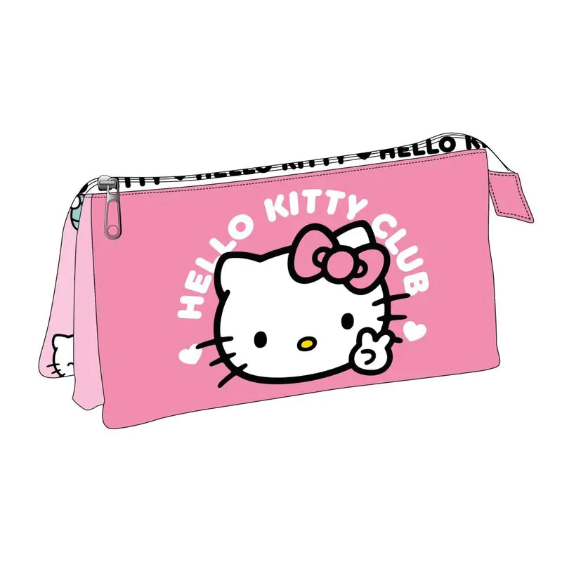 Hello Kitty triple pencil case product photo