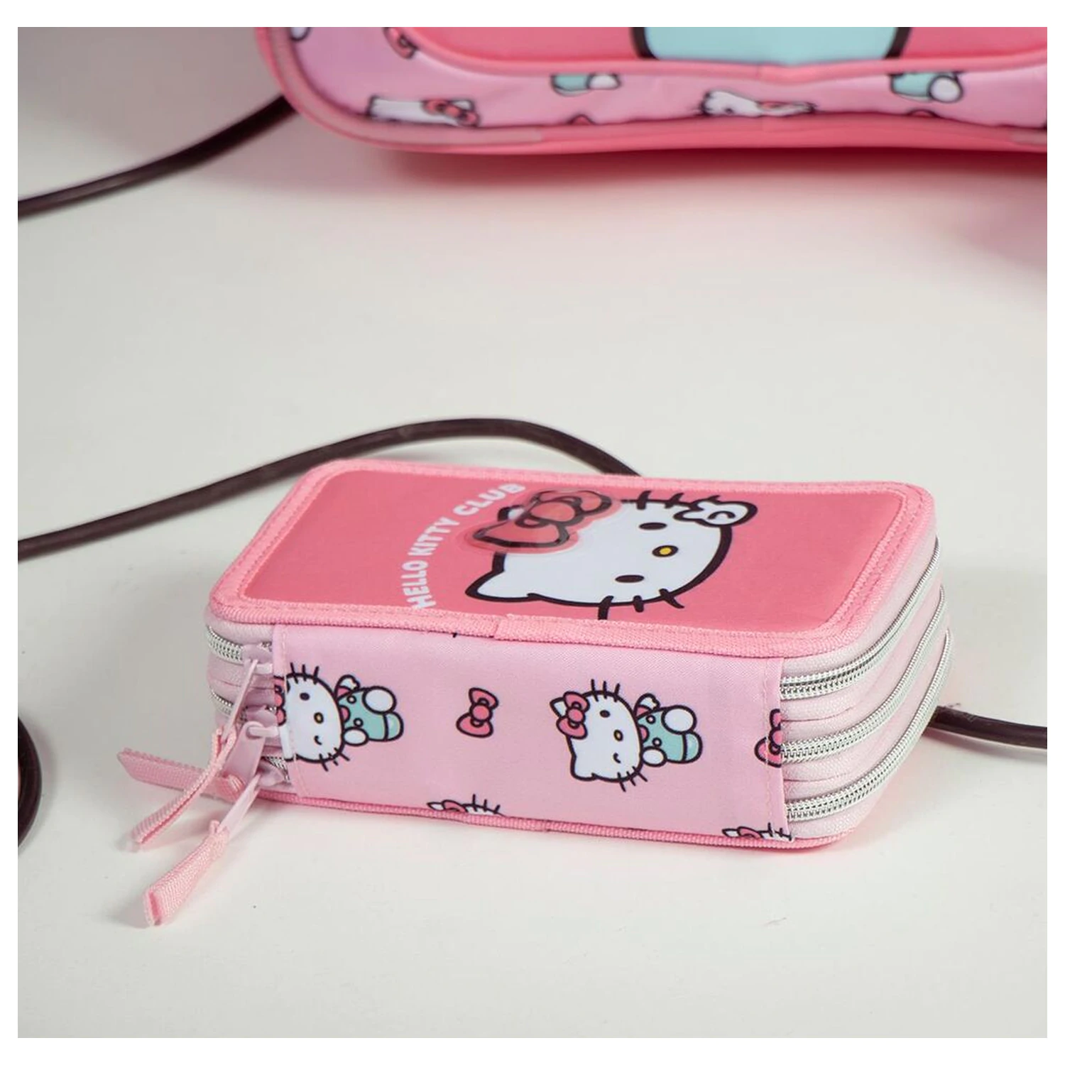 Hello Kitty triple pencil case product photo