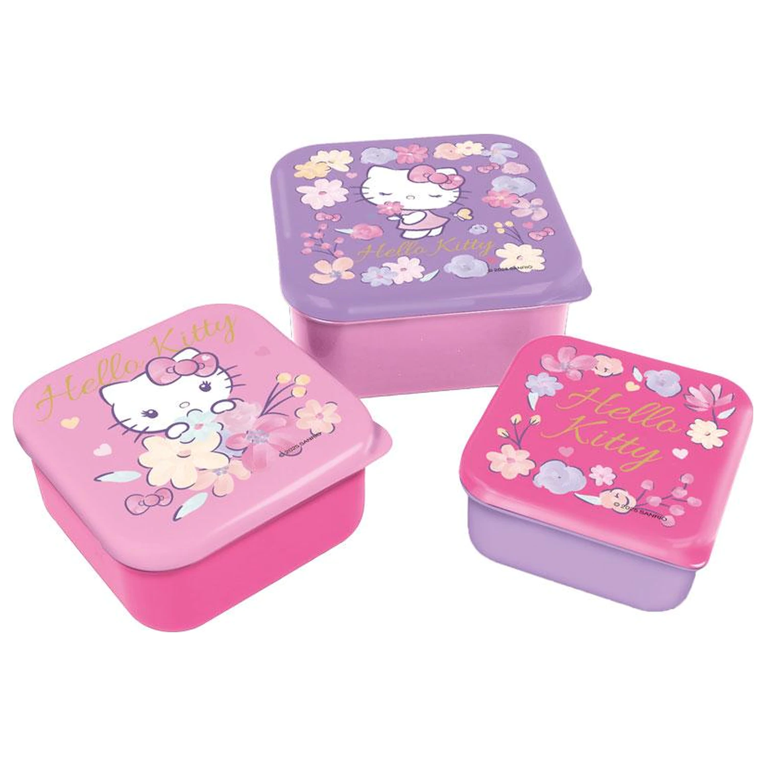Hello Kitty Snack Boxes 3 pcs product photo