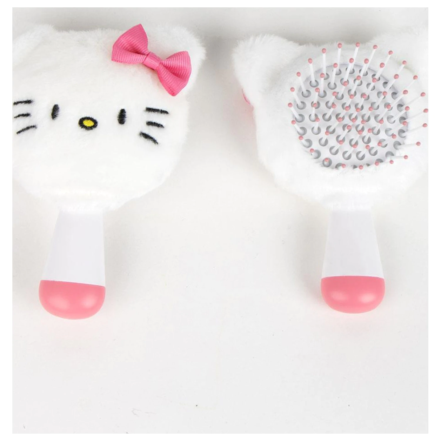 Hello Kitty White mini plush hairbrush, comb 13 cm product photo
