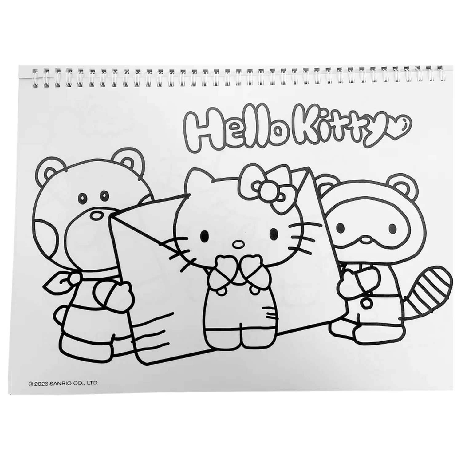 Hello Kitty World A/4 spiral sketchpad 40 sheets with stickers product photo