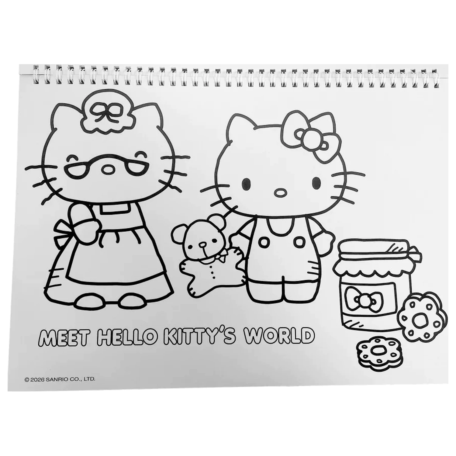 Hello Kitty World A/4 spiral sketchpad 40 sheets with stickers product photo