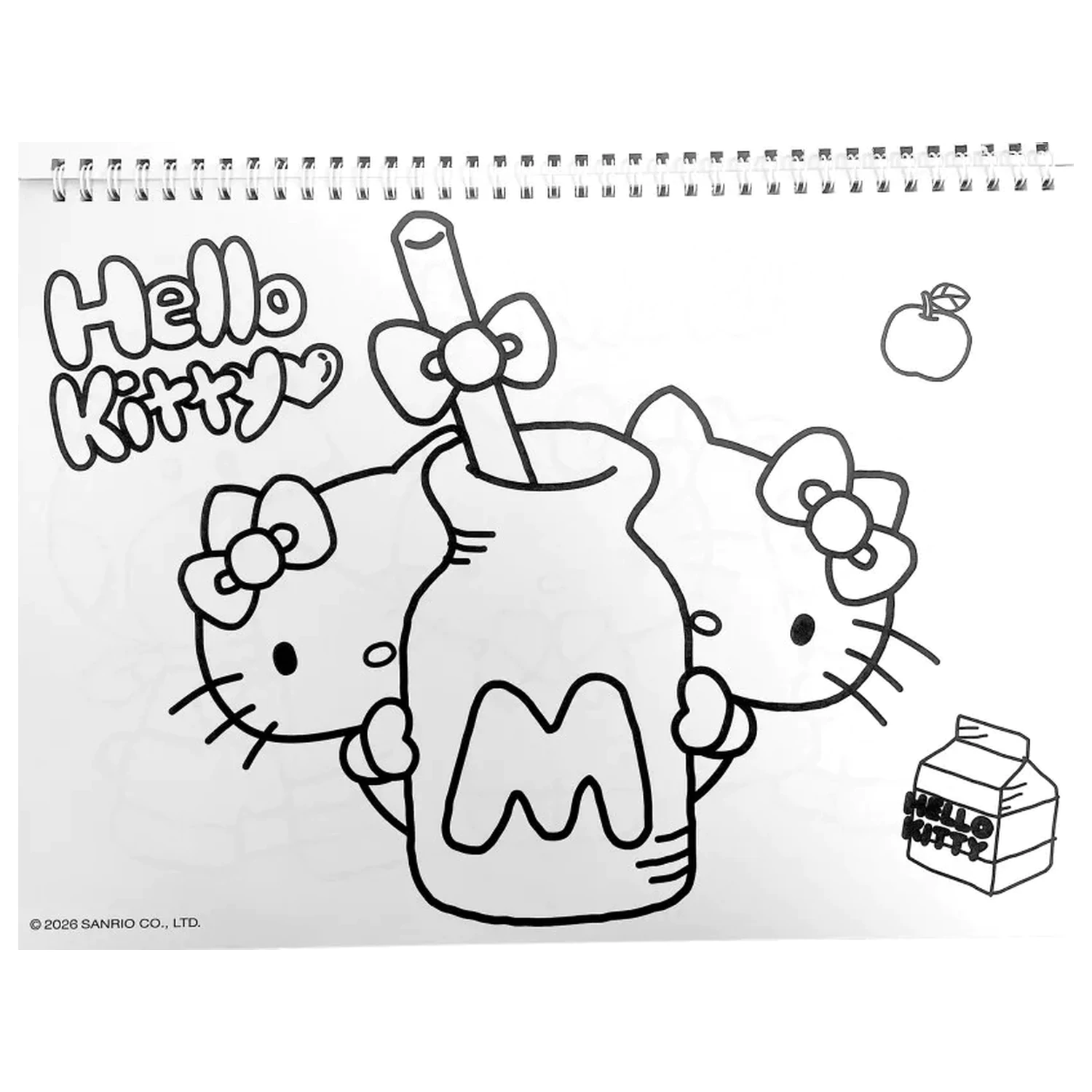 Hello Kitty World A/4 spiral sketchpad 40 sheets with stickers product photo