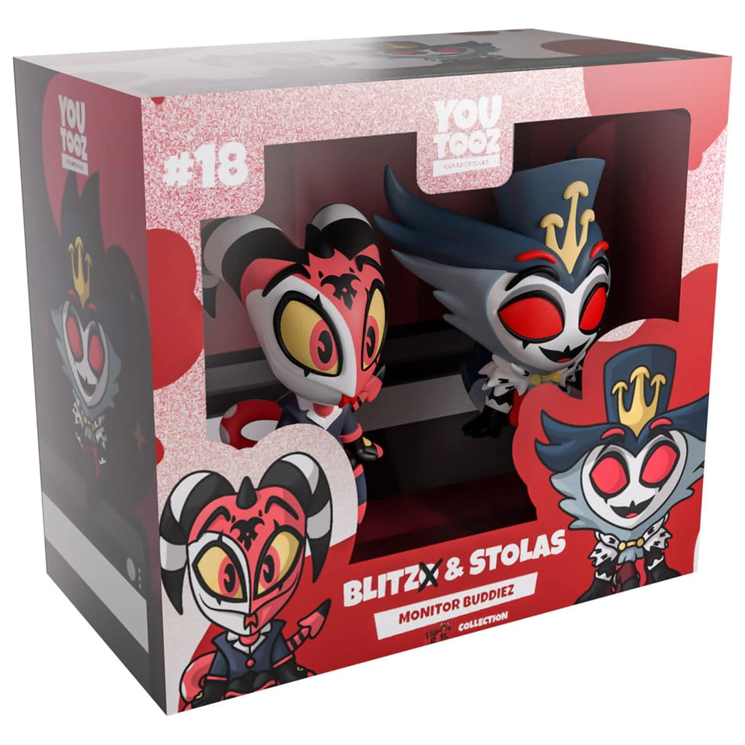 Helluva Boss Vinyl Figures Blitzo & Stolas Monitor Buddiez             product photo