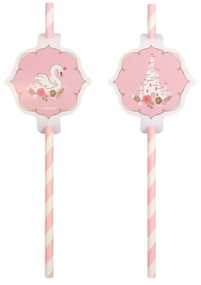 Princesses Paper Straws, 8-piece set product photo