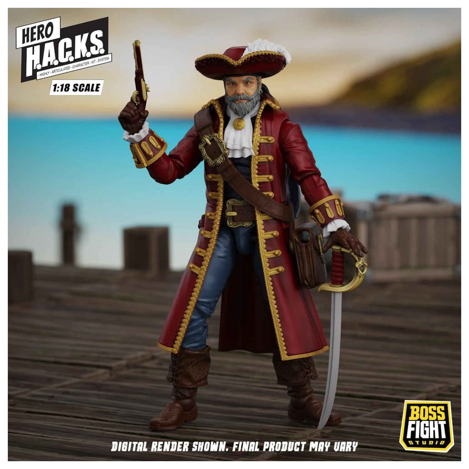 Hero H.A.C.K.S. Core Action Figure 1/18 Heroes and Villains Wave 1 John Bradford: Captain of the Temporal Voyager product photo