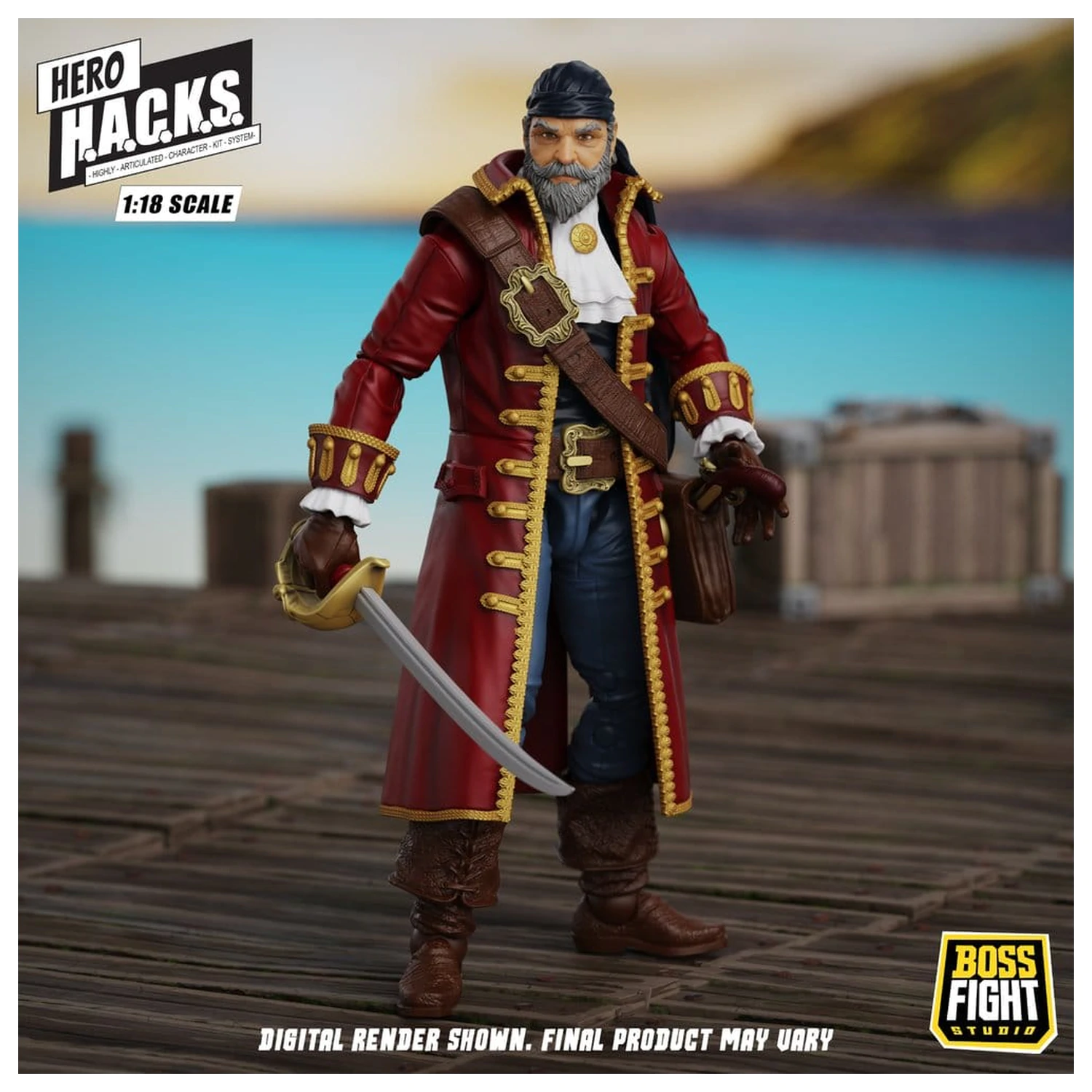 Hero H.A.C.K.S. Core Action Figure 1/18 Heroes and Villains Wave 1 John Bradford: Captain of the Temporal Voyager product photo
