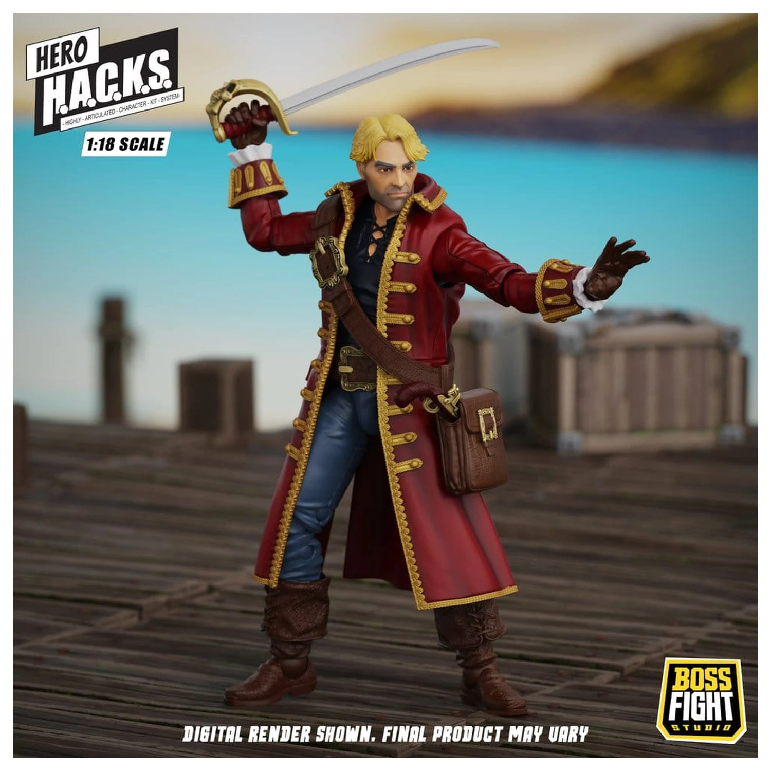 Hero H.A.C.K.S. Core Action Figure 1/18 Heroes and Villains Wave 1 John Bradford: Captain of the Temporal Voyager product photo