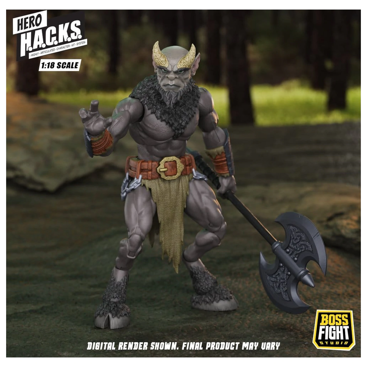 Hero H.A.C.K.S. Core Action Figure 1/18 Heroes and Villains Wave 1 Minos Auroxos: Labyrinthian Warrior product photo