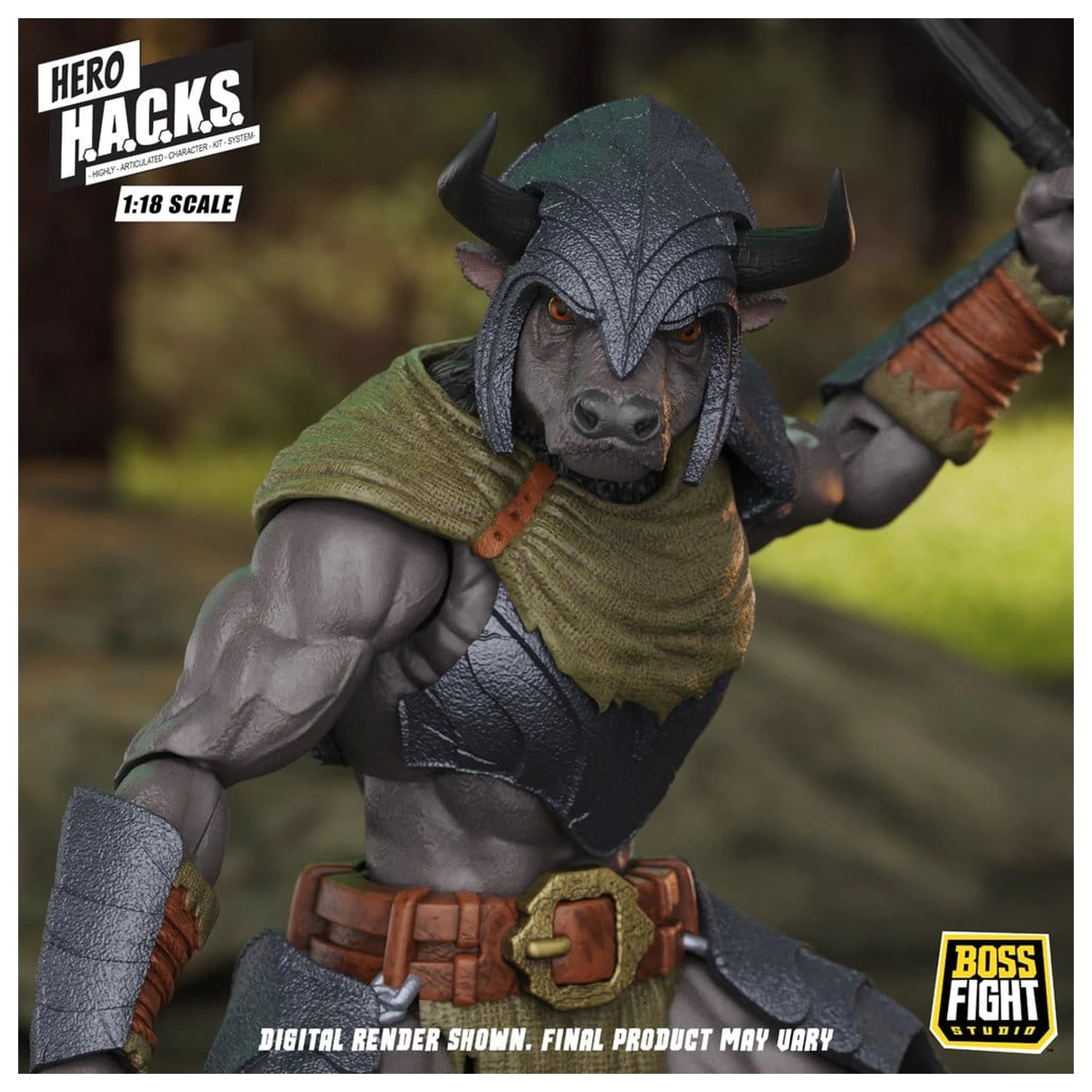 Hero H.A.C.K.S. Core Action Figure 1/18 Heroes and Villains Wave 1 Minos Auroxos: Labyrinthian Warrior product photo