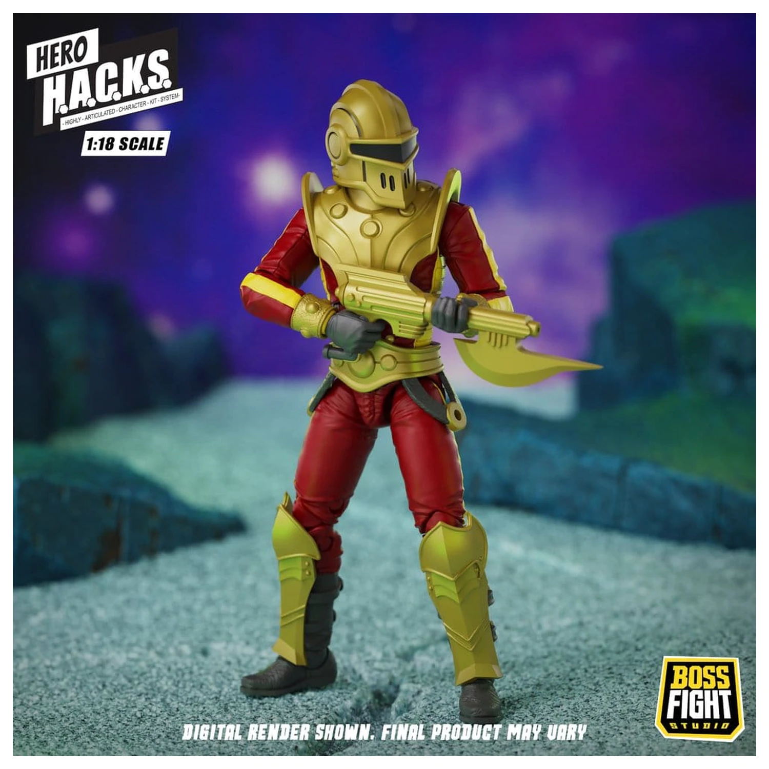 Hero H.A.C.K.S. Core Action Figure 1/18 Heroes and Villains Wave 1 Stellar Guard: Cosmic Defender of Accord product photo