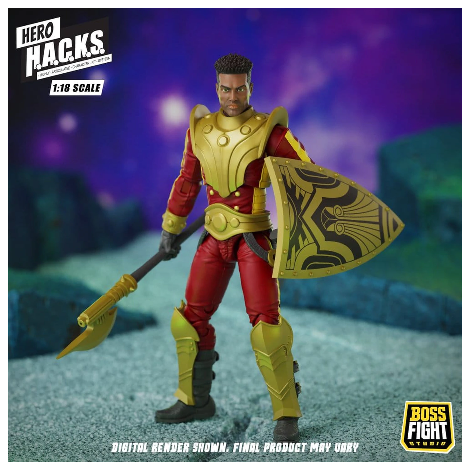 Hero H.A.C.K.S. Core Action Figure 1/18 Heroes and Villains Wave 1 Stellar Guard: Cosmic Defender of Accord product photo