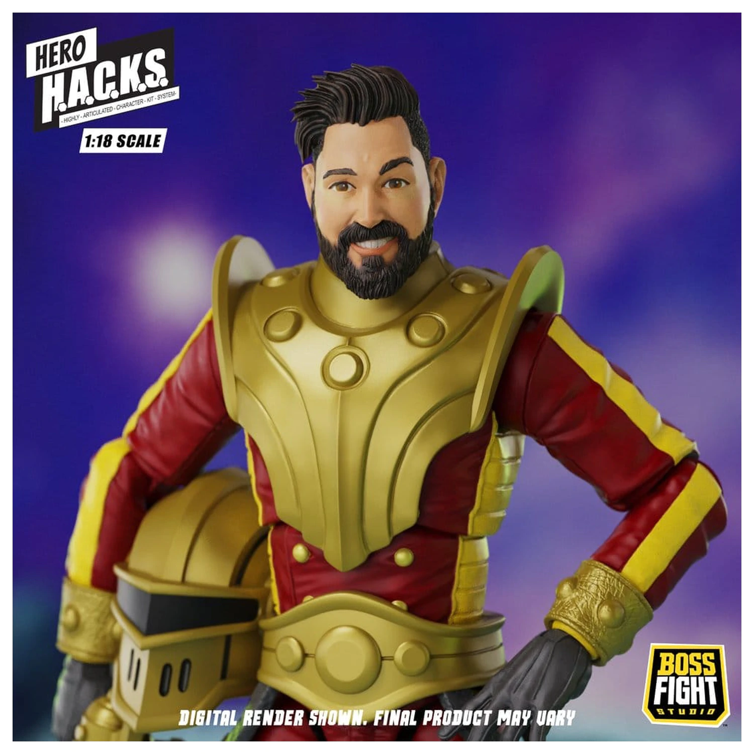 Hero H.A.C.K.S. Core Action Figure 1/18 Heroes and Villains Wave 1 Stellar Guard: Cosmic Defender of Accord product photo