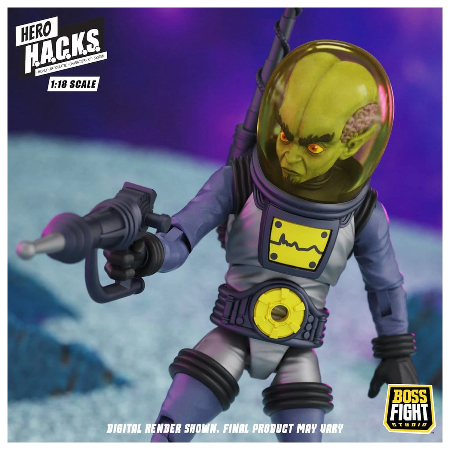 Hero H.A.C.K.S. Core Action Figure 1/18 Heroes and Villains Wave 1 Zarko Resources Inc.: Galactic Prospectors product photo