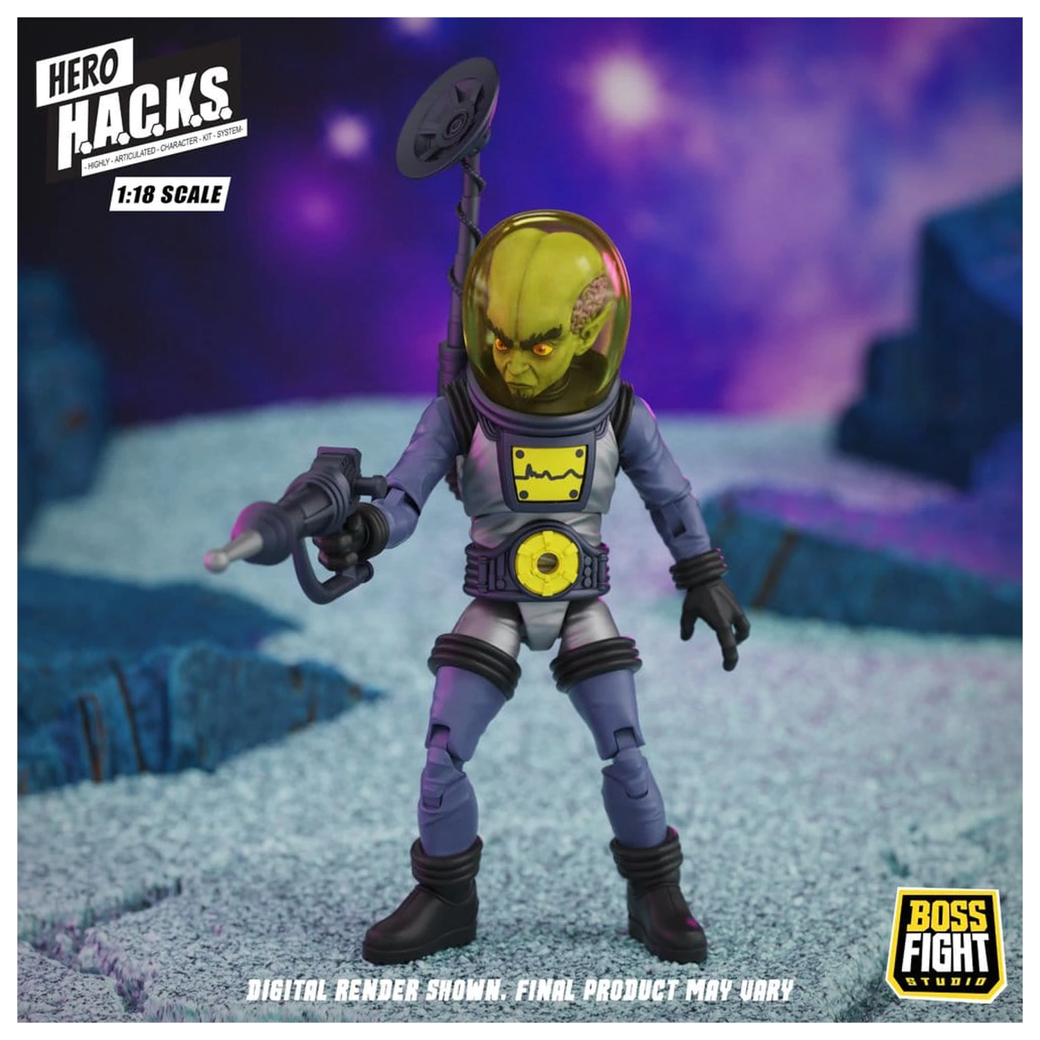 Hero H.A.C.K.S. Core Action Figure 1/18 Heroes and Villains Wave 1 Zarko Resources Inc.: Galactic Prospectors product photo