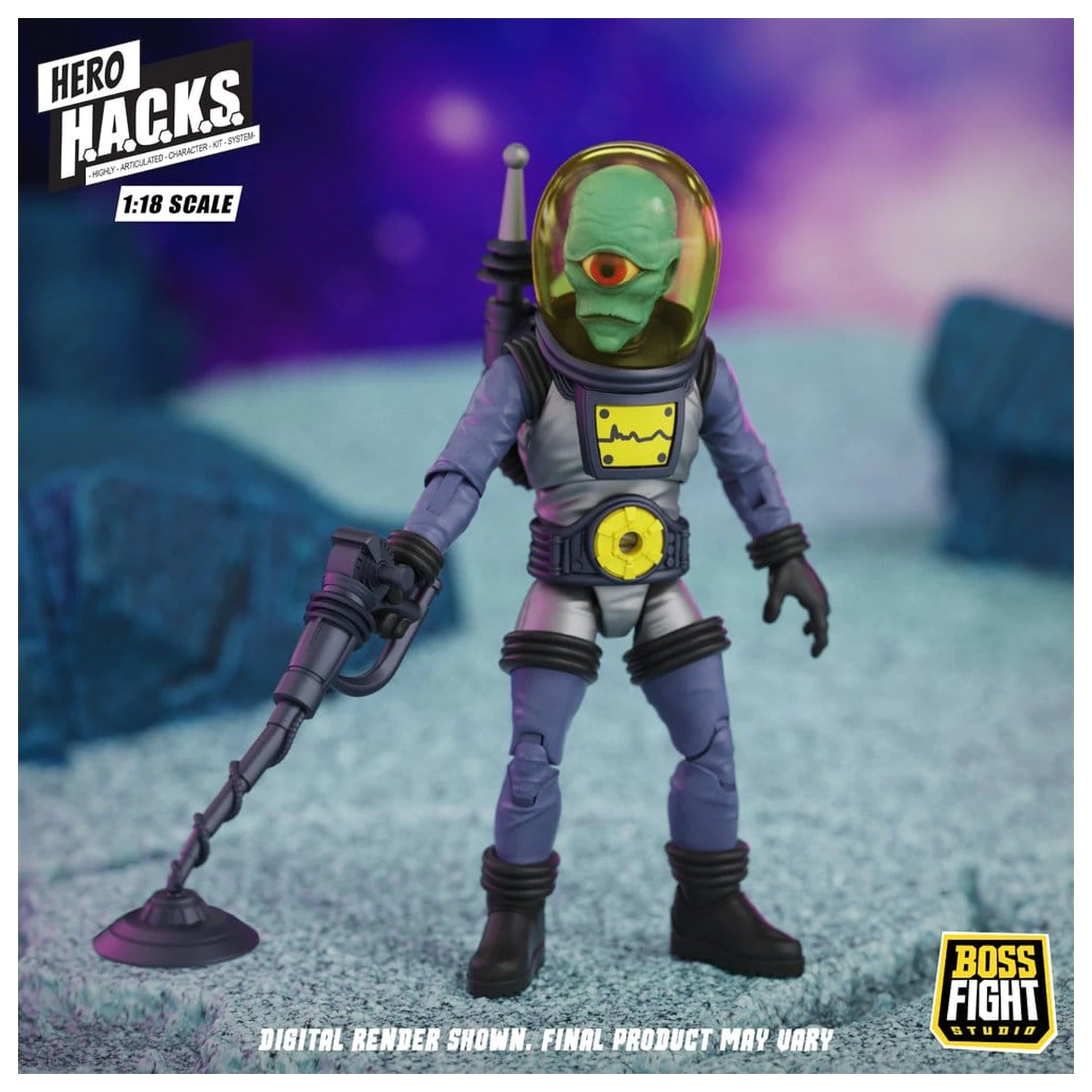 Hero H.A.C.K.S. Core Action Figure 1/18 Heroes and Villains Wave 1 Zarko Resources Inc.: Galactic Prospectors product photo