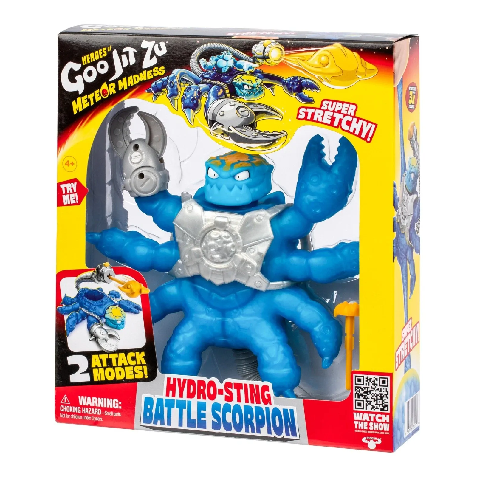 Heroes of Goo Jit Zu Meteor Madness Stretch Figure Battle Scorpion Hydro Sting 22 cm product photo