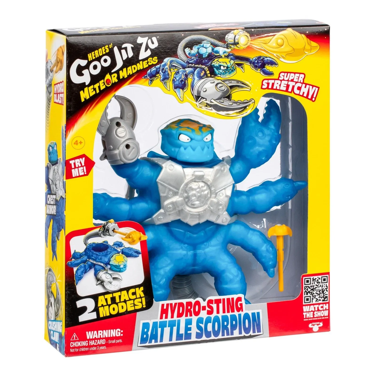 Heroes of Goo Jit Zu Meteor Madness Stretch Figure Battle Scorpion Hydro Sting 22 cm product photo