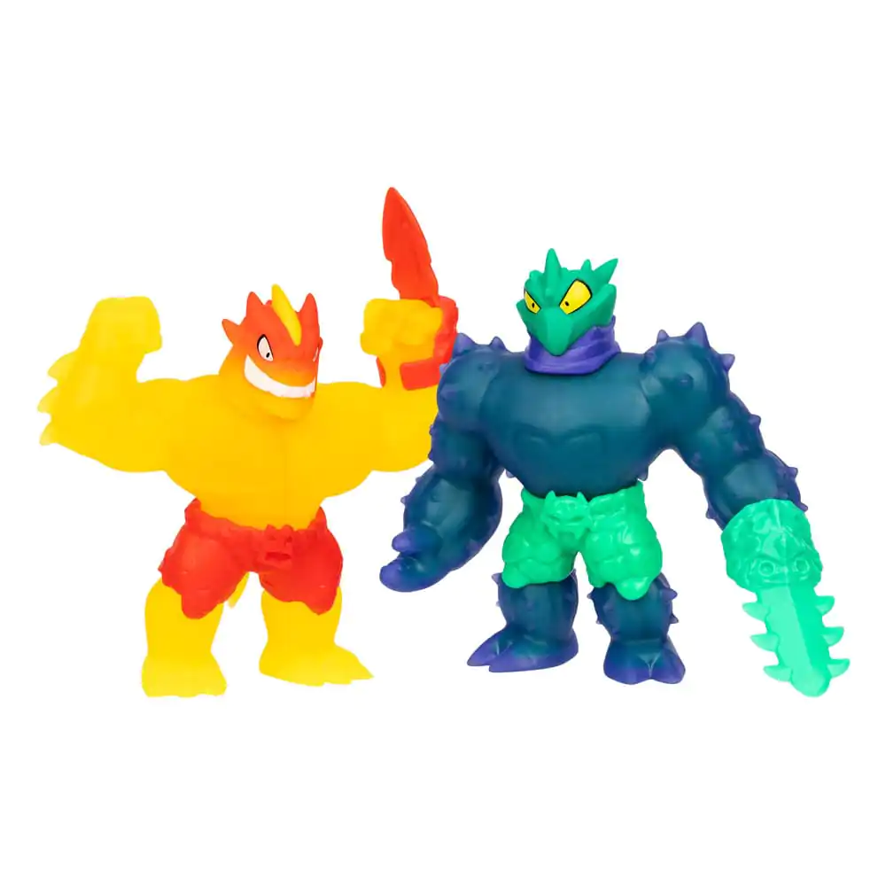 Heroes of Goo Jit Zu Meteor Madness Stretch Figures 2-Pack Flame Blazagon vs. Cacticus 13 cm product photo
