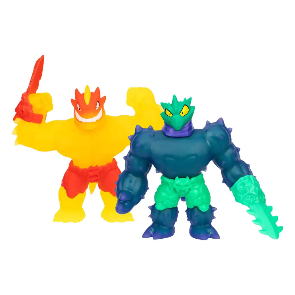 Heroes of Goo Jit Zu Meteor Madness Stretch Figures 2-Pack Flame Blazagon vs. Cacticus 13 cm product photo