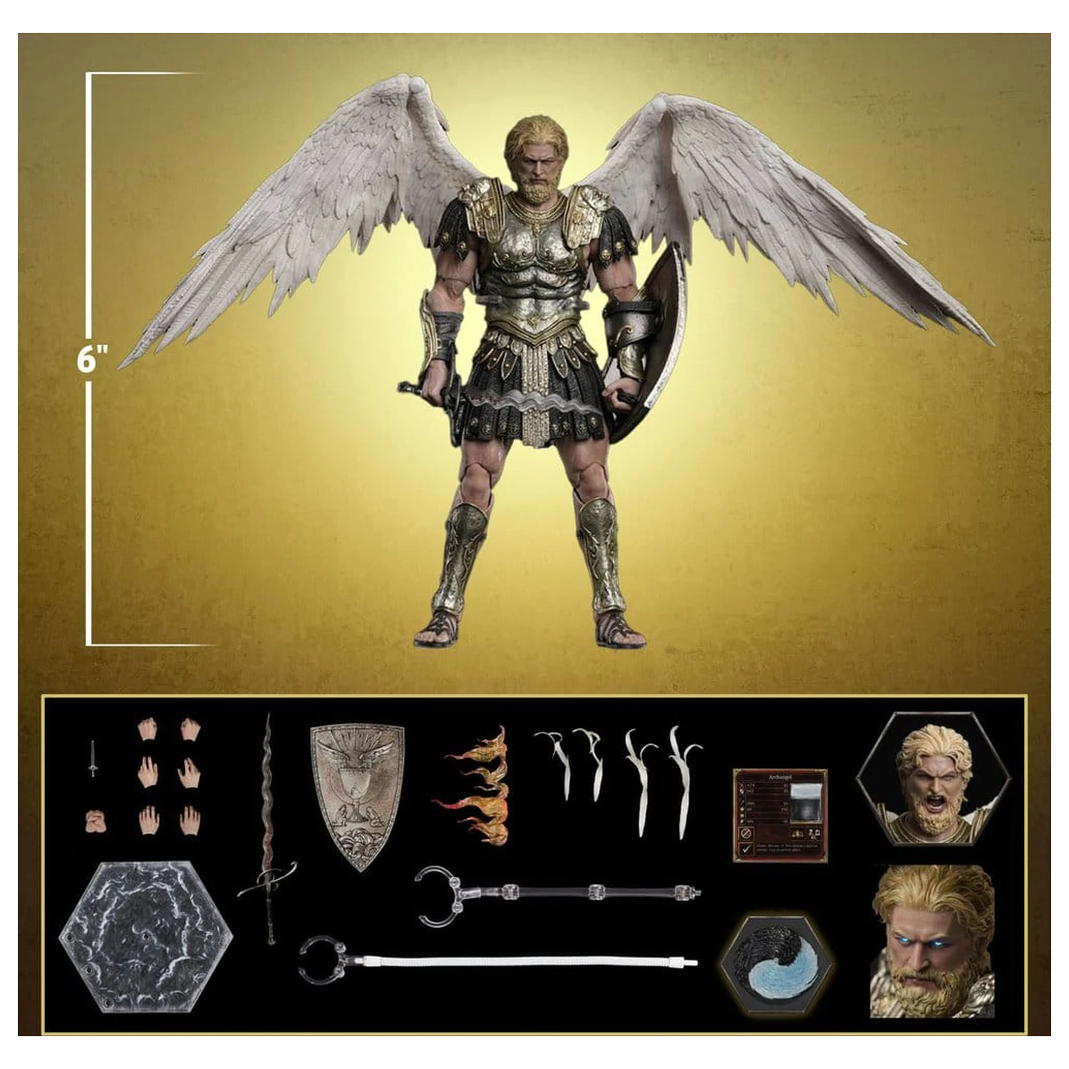 Heroes of Might and Magic III Action Figure 1/12 Archangel (Deluxe Version) 15 cm product photo