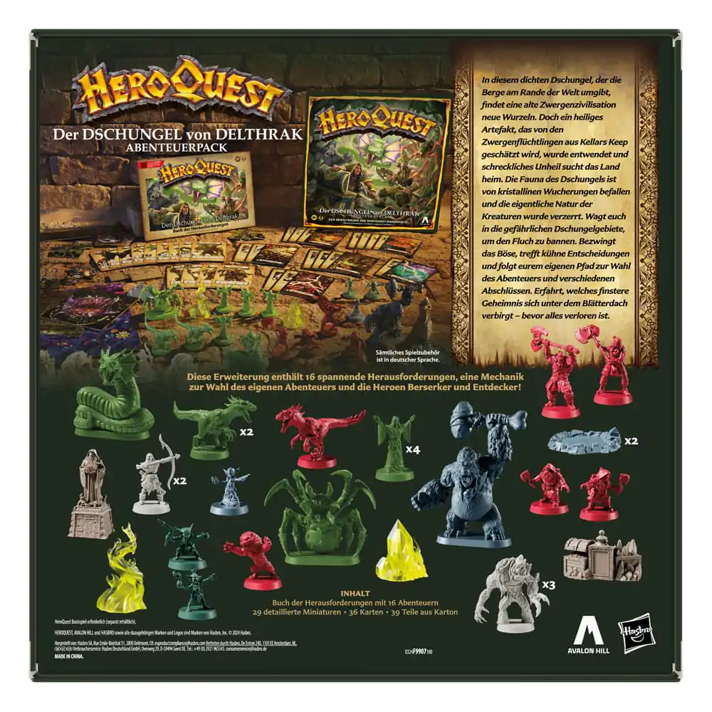 HeroQuest Board Game Expansion Der Dschungel von Delthrak Quest Pack *German Version* termékfotó
