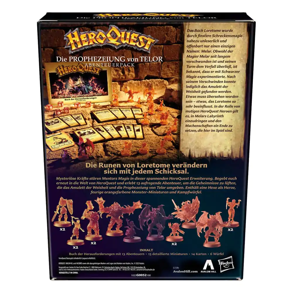 HeroQuest Board Game Expansion Die Prophezeiung von Telor Quest Pack *German Version* product photo